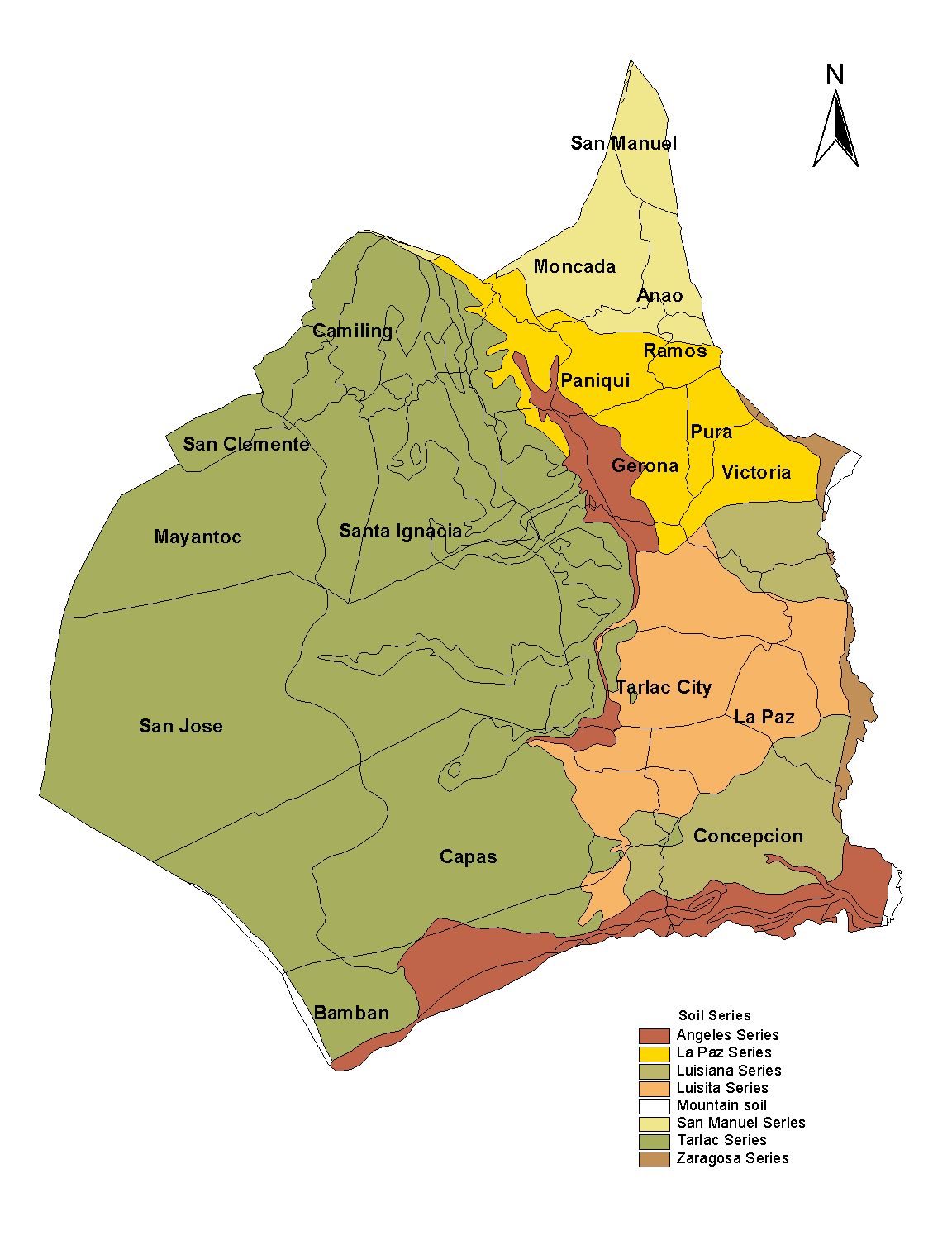 Tarlac City Barangay Map